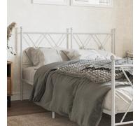 Tête de lit design métal blanc 137 cm, Têtes de lit 2024 Nouveau