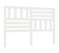 Tête de Lit Double VidaXL sur Pied Blanc 166x4x100 cm en Pin Massif