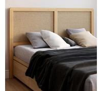 IDMarket - Tête de lit sur pied EDHEN 160 cm cannage et bois