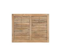 Tête de lit en bois de manguier - Giner y colomer - Design à lattes horizontales - Style rustique-colonial