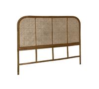 Tête de lit en rotin naturel et cannage. L 140 x P3 x H110cm