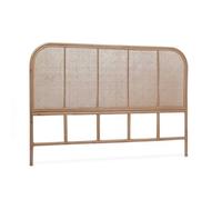 Tête de lit en rotin naturel et cannage. L 160 x P3 x H110cm
