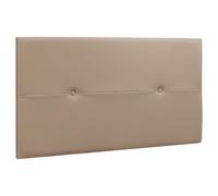 Tête de lit en simili-cuir coloris beige - longueur 110 x profondeur 4 x hauteur 55 cm