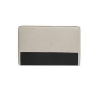 Tête de lit en tissu effet velours beige naturel L175 cm MARCIA
