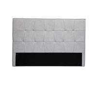Tête de lit en tissu gris L170 cm SUKA