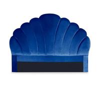 Tête de Lit en Velours Shelly 140cm Bleu