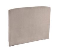 Tête de lit - EPEDA - Galbe 160cm - Tissé taupe - Fixation murale incluse - Élégance chic