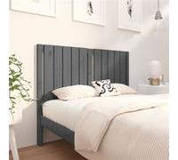 vidaXL Tête de lit Gris 125,5x4x100 cm Bois massif de pin