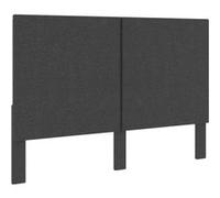 vidaXL Tête de lit - Tissu Gris foncé