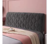 Tête De Lit Housse De Protection Housse De Tete De Lit Extensible 120/150/160/180/190/200cm, Matelassé Couleur Unie Coton Couvre-tête De Lit Couverture De Tête De Lit