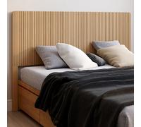 IDMARKET Tête de lit sur pied Juliette 160 cm effet lattes tasseau bois