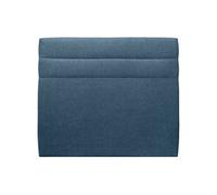Tete de lit Lignes Tissu Bleu L 140 cm - Ep 10 cm rembourré