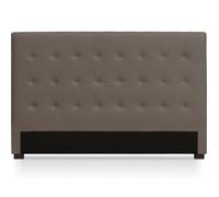 Tête de lit - MENZZO - Luxor - Capitonnage classique-chic - Coloris Taupe - L180 x P8 x H120 cm