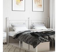 Tête de lit métal blanc 180 cm 374424