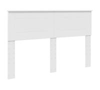 Tête de lit moderne - vidaXL - Blanc - 160 cm - Bois d'ingénierie - 163x7x100 cm - Facile à nettoyer - Durable
