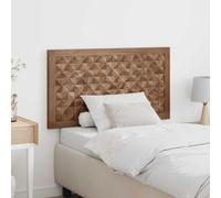 Tête de lit Montage mural Naturel Bois de teck massif Mobilier chambre vidaXL vi