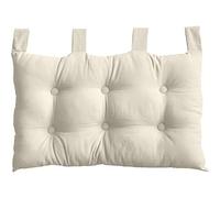 Coussin Tête de Lit Uni ""Panama"" 70cm Écru