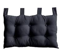 Tête de lit Murale, 70 x 45 cm, Gris Foncé, à Suspendre, Coussin Matelassé, 100% Coton, Collection Panama, Enjoy Home
