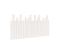 vidaXL Tête de lit Murale Blanc 159,5x3x80 cm Bois Massif de pin, tête de lit, tête de lit en Bois Massif, tête de lit en Bois