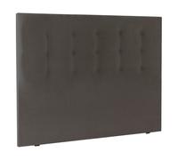 Tête de lit Prestige 200cm tissé gris fumé