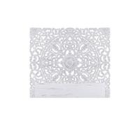 Menzzo Tête de lit Serena 160 cm – bois blanc, design élégant et intemporel pour lit double/Queen
