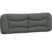 Tête de lit rembourrée Hvar, tissu gris foncé, 152 cm