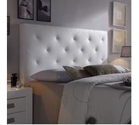 Tête de lit ROMBO 160x60 - VS VENTA-STOCK - Structure en pin massif - Revêtu de simili - Blanc