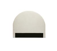 Tête de lit ronde en tissu beige L160 cm NAOMY