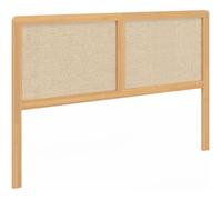Tête de lit sur pied 160 cm en cannage et bois MDF - style bohème pour chambre à coucher