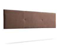 Tête de Lit Tapisée ALMA Aqualine 160x50x5 cm - Chocolat - Moonia