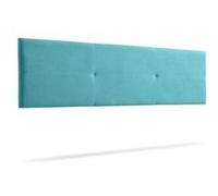 Tête de Lit Tapisée ALMA Aqualine 90x50x5 cm - Turquoise - Moonia