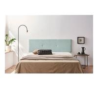 Tête de Lit Tapisée ALMA Aqualine 90x50x5 cm - Vert Aqua - Moonia