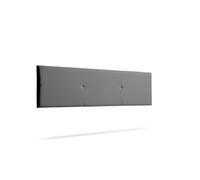 Tête de Lit Tapisée ALMA Simili cuir 145x50x5 cm - Gris Foncé -