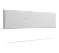 Tête de Lit Tapisée ALMA Simili cuir 90x50x5 cm - Blanc - Moonia