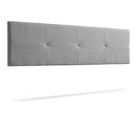 Tête de Lit Tapisée ALTEA Aqualine 115x50x5 cm - Gris Clair - Moonia