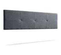 Tête de Lit Tapisée ALTEA Aqualine 90x50x5 cm - Gris Foncé - Moonia