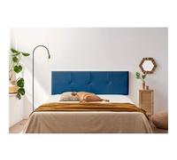 Tête de Lit Tapisée ALTEA Simili cuir 130x50x5 cm - Bleu Foncé - Moonia