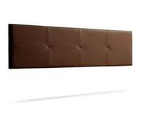 Tête de Lit Tapisée ALTEA Simili cuir 130x50x5 cm - Marron - Moonia