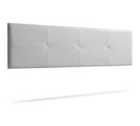 Tête de Lit Tapisée ALTEA Simili cuir 145x50x5 cm - Gris Clair - Moonia