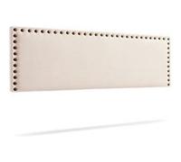 Tête de Lit Tapisée MODENA Aqualine 130x55x8 cm - Beige - Moonia Beige G