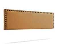 Tête de Lit Tapisée MODENA Simili cuir 145x55x8 cm - Marron Clair - Moonia