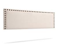 Tête de Lit Tapisée MODENA Simili cuir 90x55x8 cm - Beige - Moonia