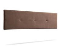 Tête de Lit Tapisée NAPOLI Aqualine 90x50x5 cm - Chocolat - Moonia