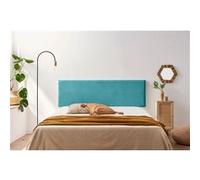 Tête de Lit Tapisée NOVA Aqualine 160x50x5 cm - Turquoise - Moonia