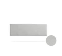 Tête de Lit Tapisée NOVA Simili cuir 130x50x5 cm - Gris Clair - Moonia