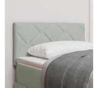 Tête de lit vidaXL Design Blocs Diamants Gris Clair 80 cm Velours