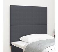 Tête de lit vidaXL Design simple Gris foncé 80 cm en tissu velours côtelé