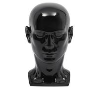 Tête de mannequin masculin - Tête de présentation - 50 cm - Pour l'exposition de perruques et de chapeaux - En plastique - Pour les magasins et les salons