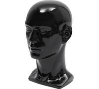 Tête de mannequin pour perruques/chapeaux - Tête - Hauteur 30 cm - Base stable - Légère - Plastique résistant - Homme - Marron