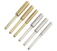 Tête de Meulage Émeri pour Scie à pour chaîne, 3 Tête de Meulage | Kit 24 , Taille 4mm 4.8mm 5.5mm, Queue 3mm, Entretien Scie, Meule Émeri, Précision Jardin, Rénovation Outil